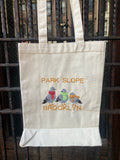 Park Slope, Brooklyn three pigeons tote.