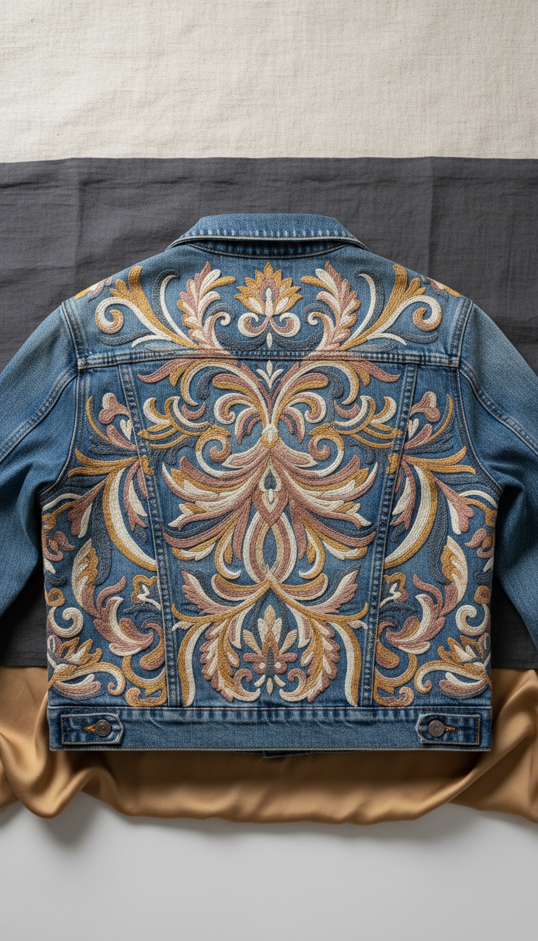 Custom Embroidered Denim Jacket Urban Edition